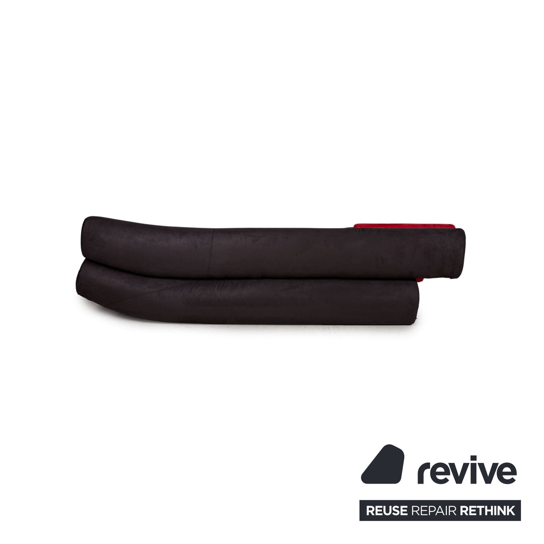 Cor Lava Stoff Sofa Rot Braun Ecksofa Modulsofa Couch