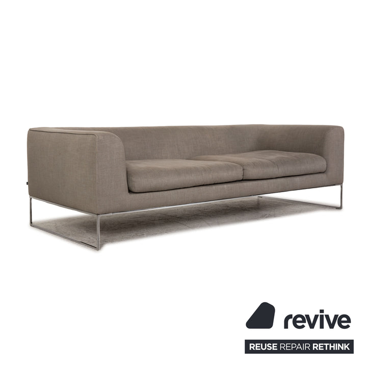 Cor Mell Stoff Dreisitzer Grau Sofa Couch Lounge