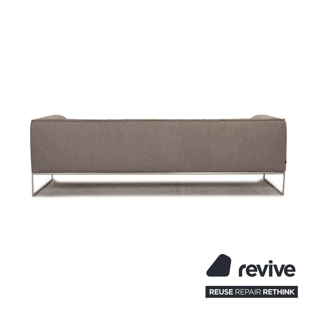 Cor Mell Stoff Dreisitzer Grau Sofa Couch Lounge