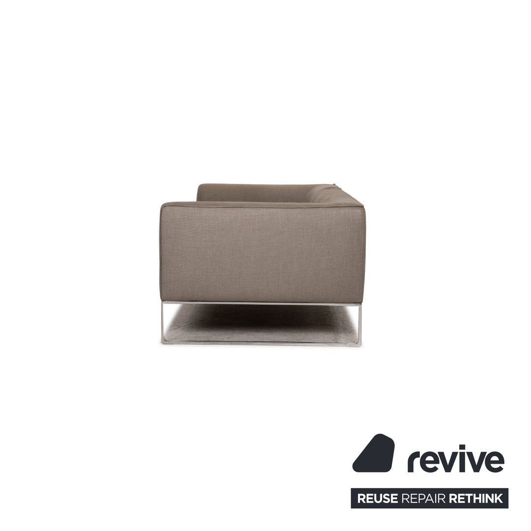 Cor Mell Stoff Dreisitzer Grau Sofa Couch Lounge