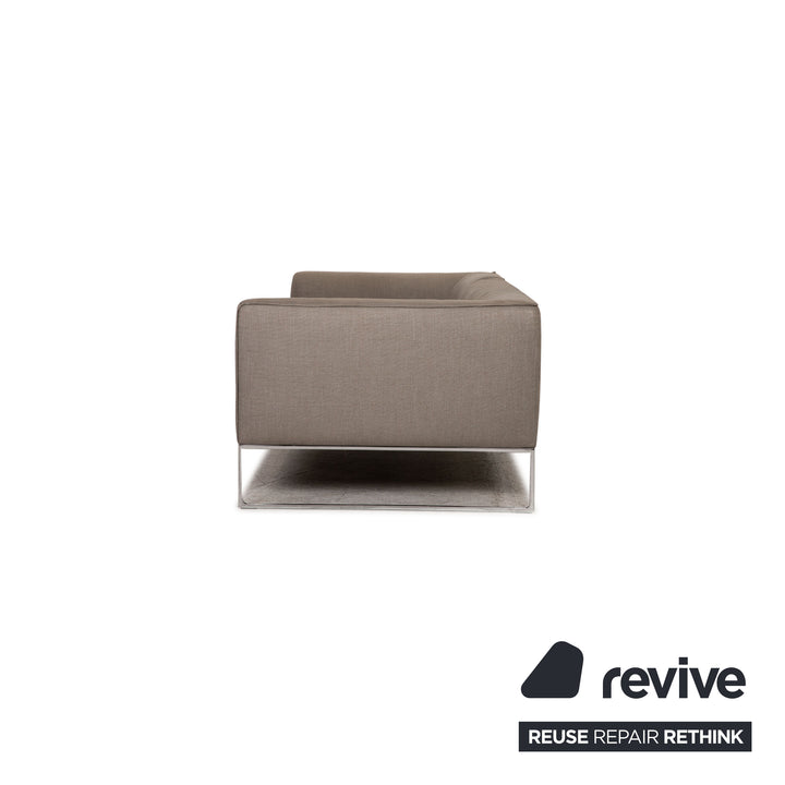 Cor Mell Stoff Dreisitzer Grau Sofa Couch Lounge