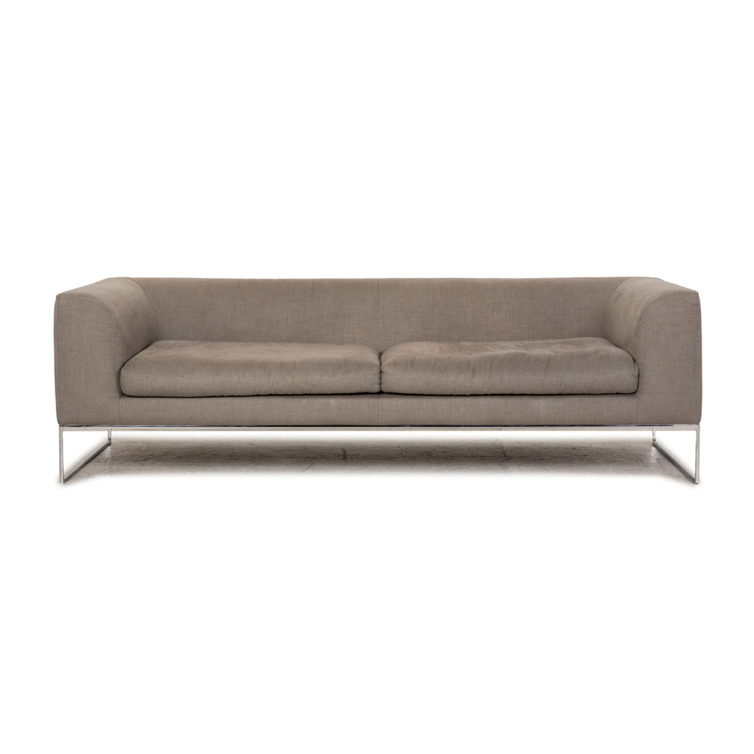 Cor Mell Stoff Dreisitzer Grau Sofa Couch Lounge
