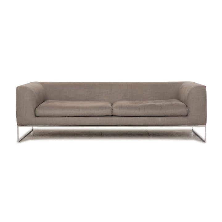Cor Mell Stoff Dreisitzer Grau Sofa Couch Lounge