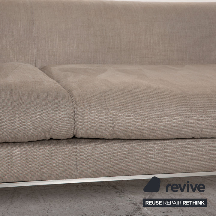 Cor Mell Stoff Dreisitzer Grau Sofa Couch Lounge