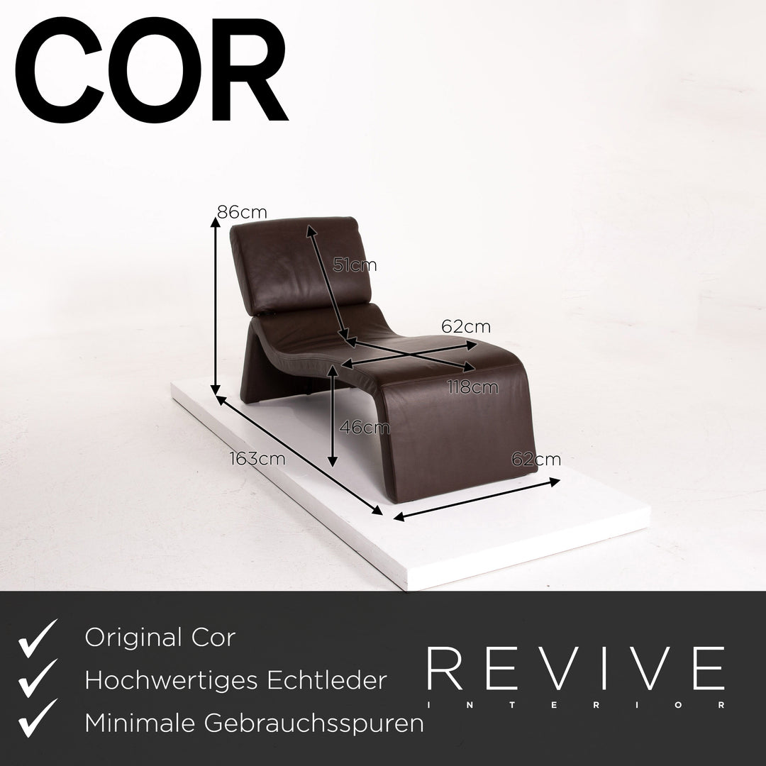 Cor Onda Leder Liege Dunkelbraun Braun Funktion #14438