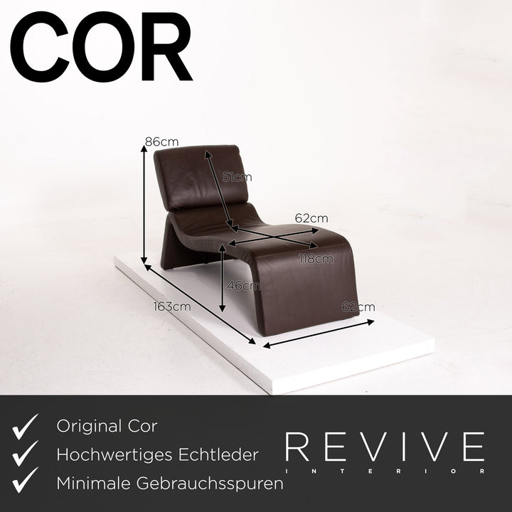 Cor Onda Leder Liege Dunkelbraun Braun Funktion #14438