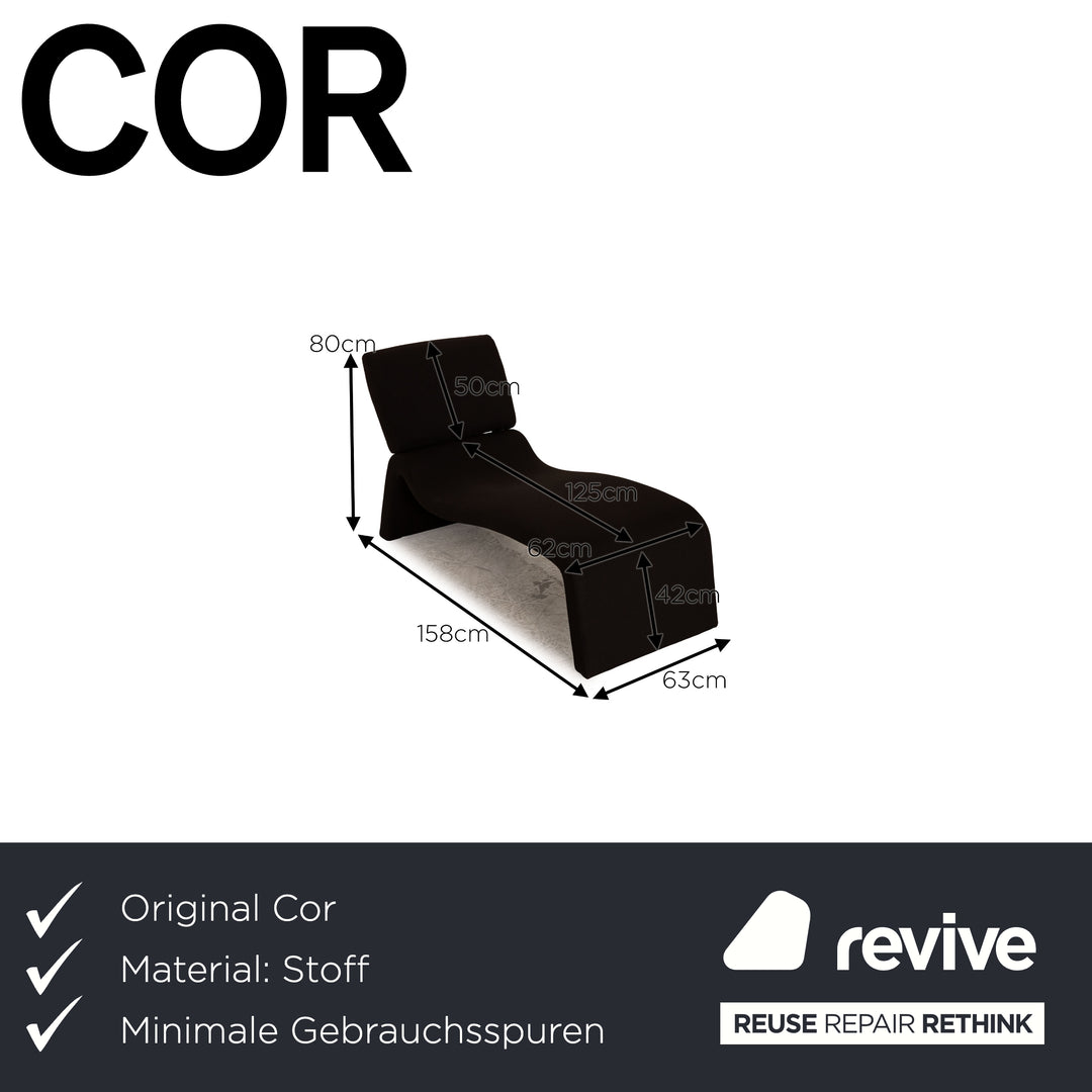 Cor Onda Stoff Liege Schwarz Funktion