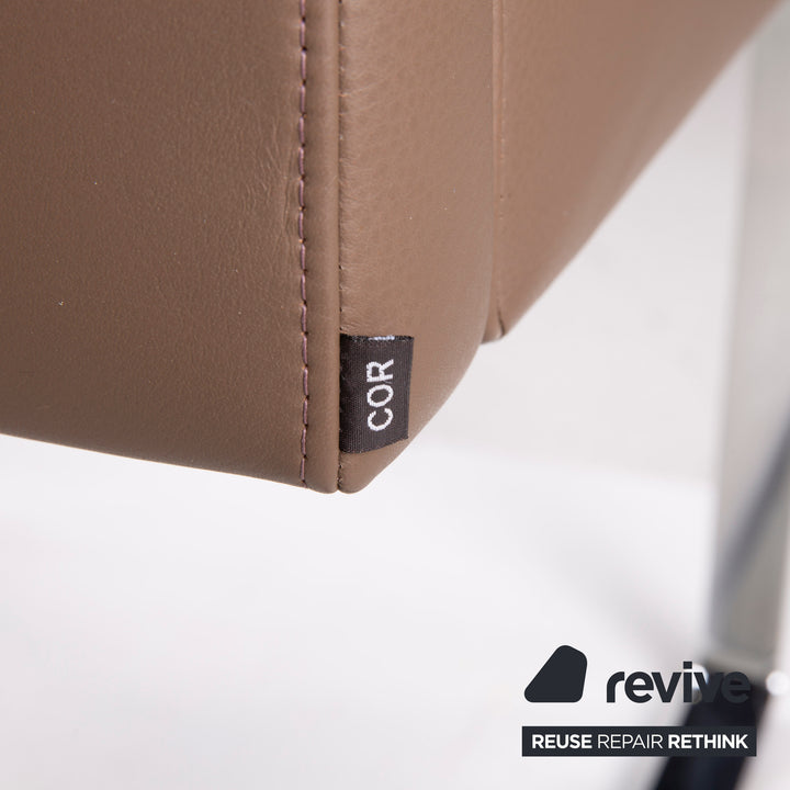 Cor Quant Leder Sessel Braun #15477