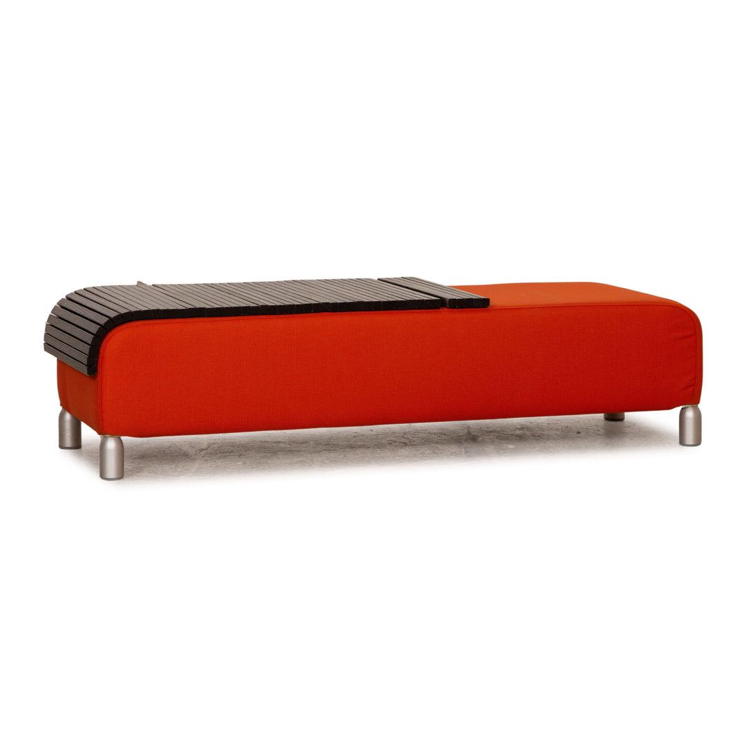 Cor Scroll Stoff Hocker Orange Neubezug