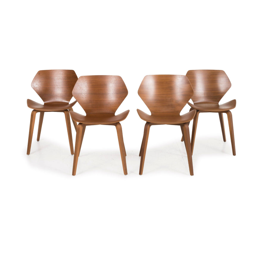 Ensemble de chaises en bois Cor Shrimp, marron, #13174