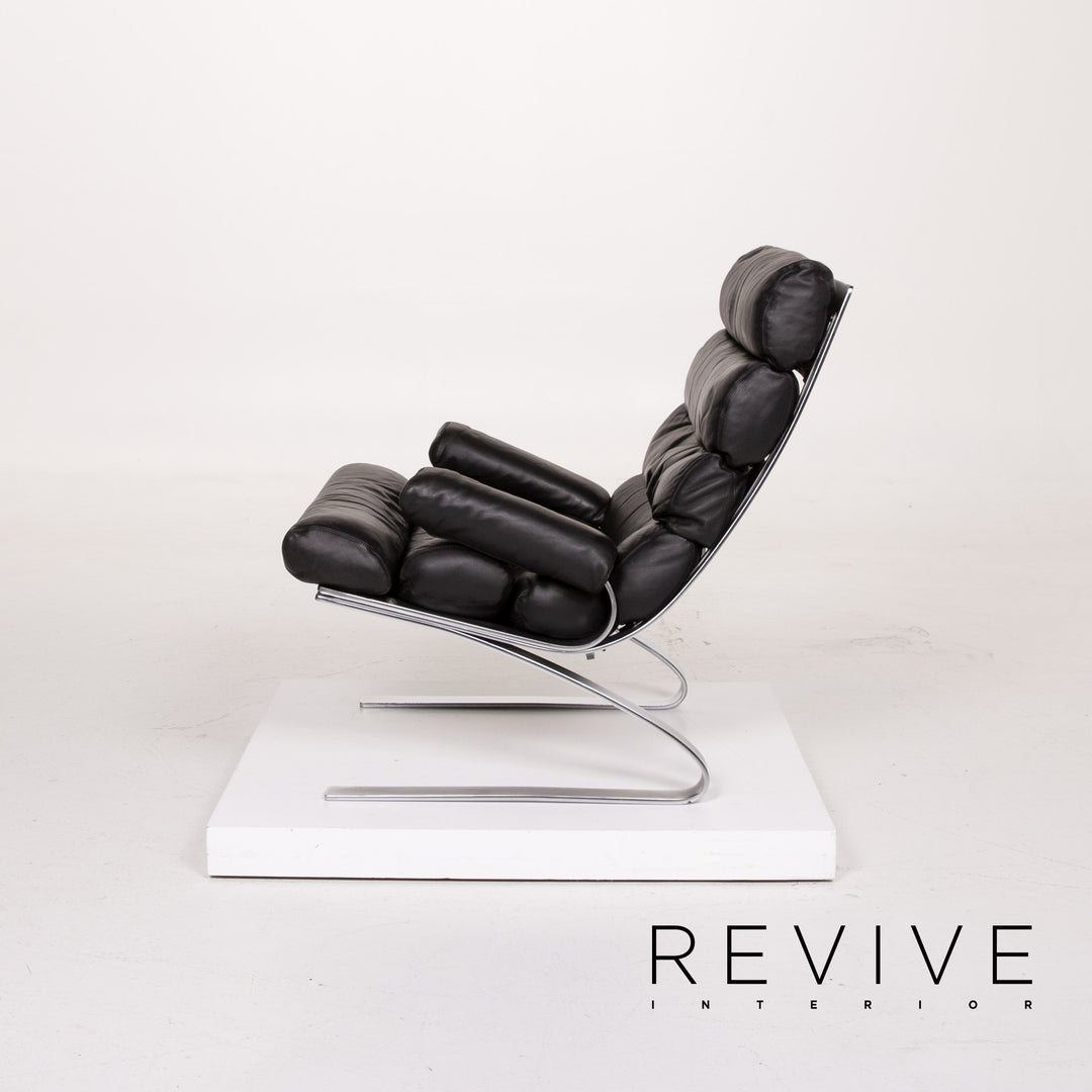 Fauteuil en cuir Cor Sinus noir #14ß85