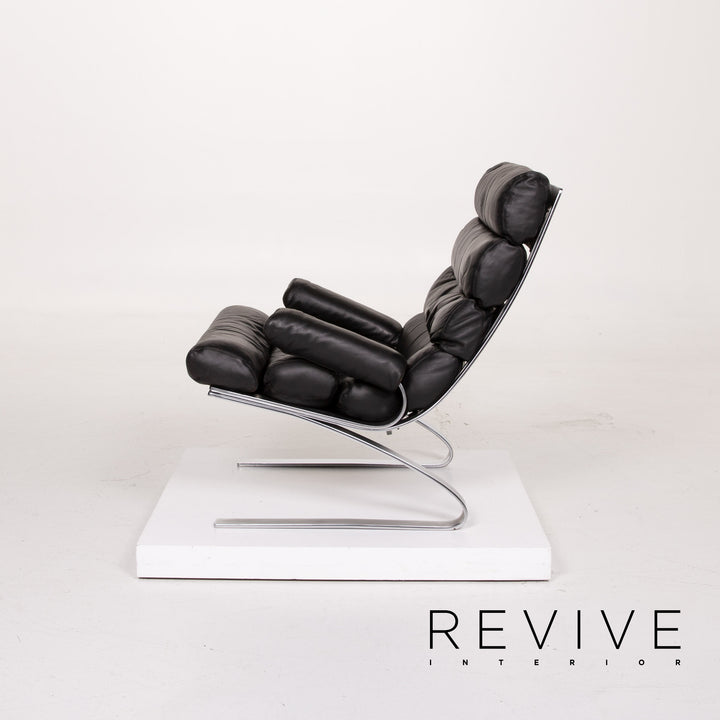 Fauteuil en cuir Cor Sinus noir #14ß85