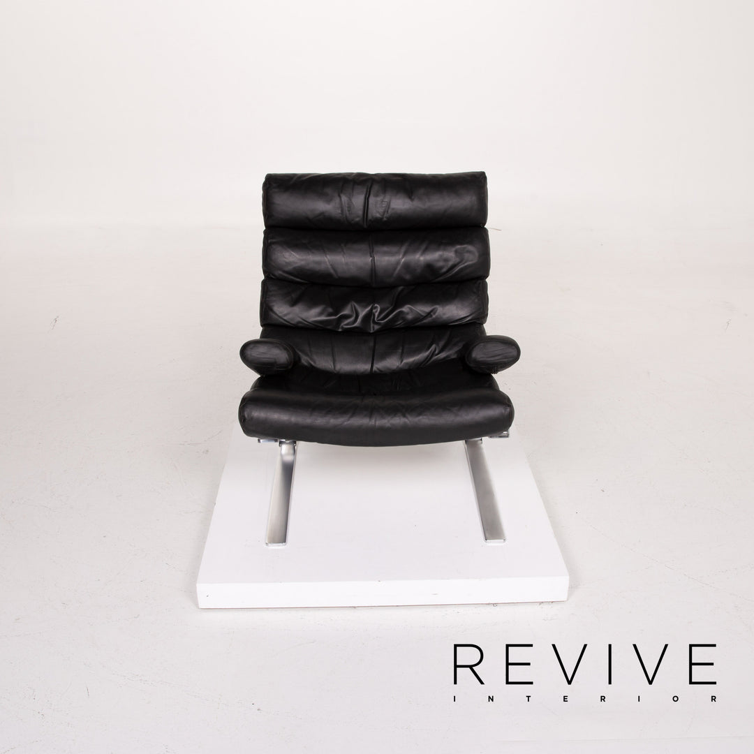 Fauteuil en cuir Cor Sinus noir #14ß85