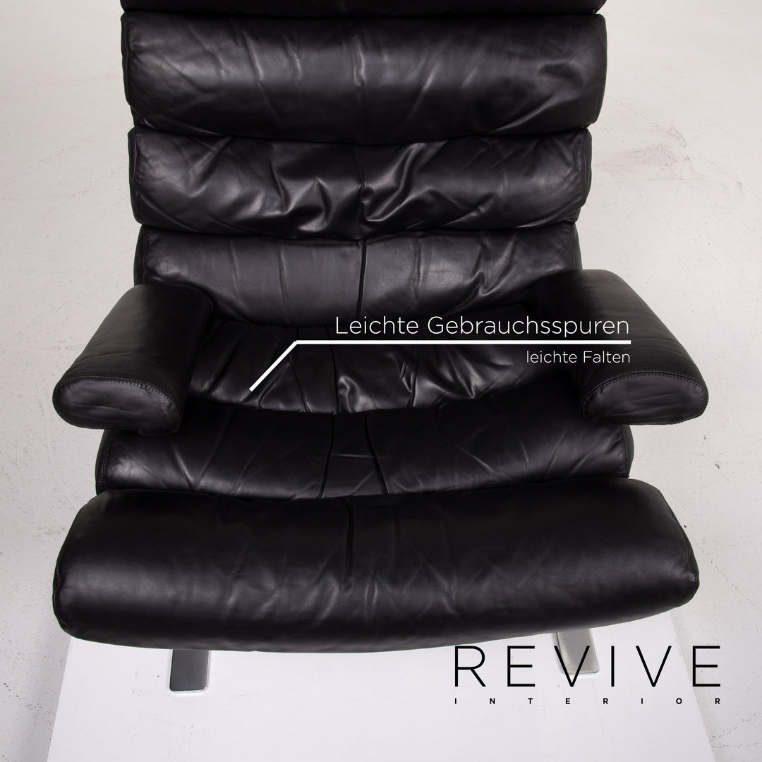 Fauteuil en cuir Cor Sinus noir #14ß85