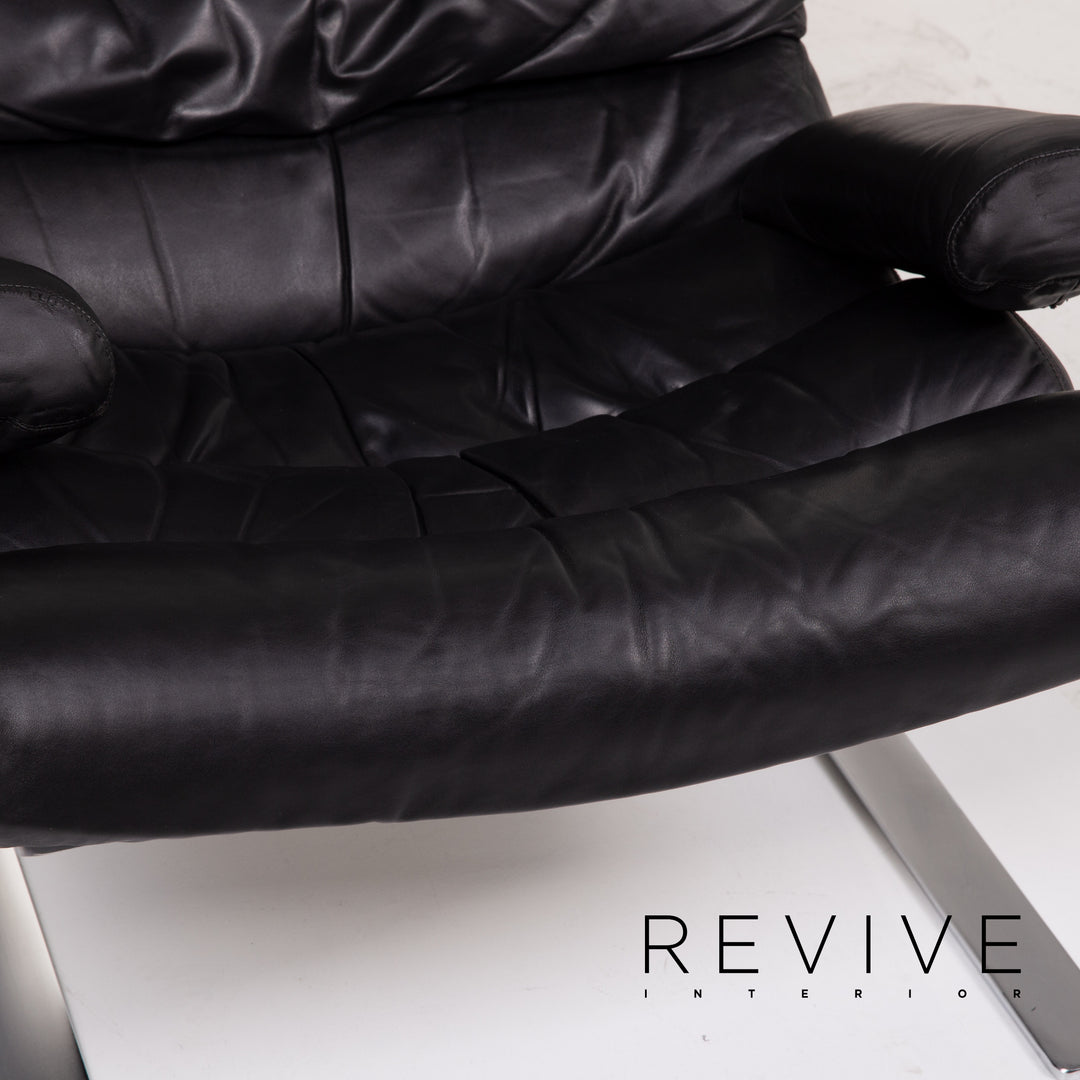 Fauteuil en cuir Cor Sinus noir #14ß85