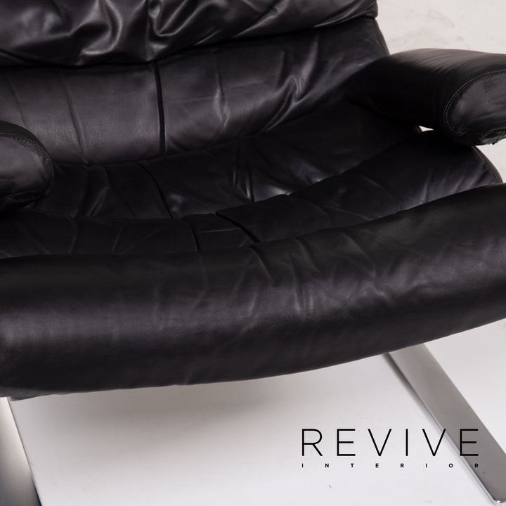 Fauteuil en cuir Cor Sinus noir #14ß85