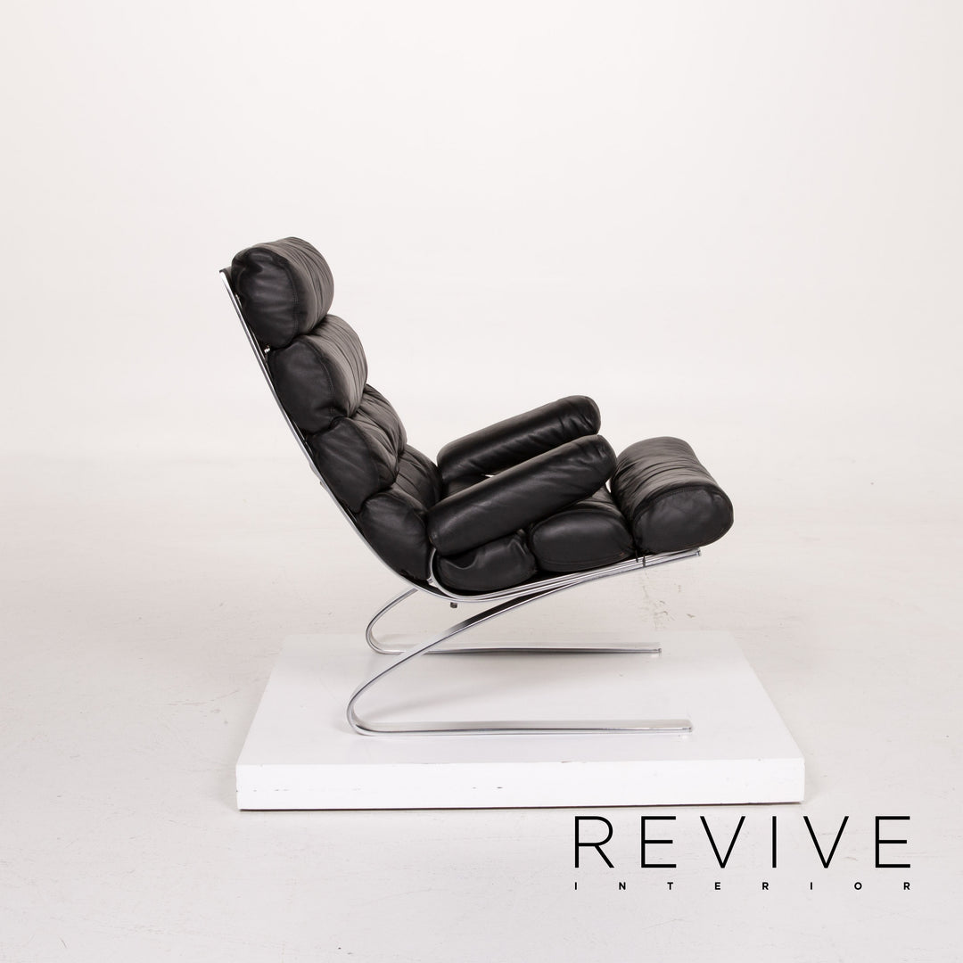 Fauteuil en cuir Cor Sinus noir #14ß85