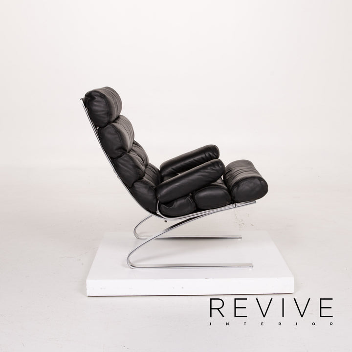 Fauteuil en cuir Cor Sinus noir #14ß85