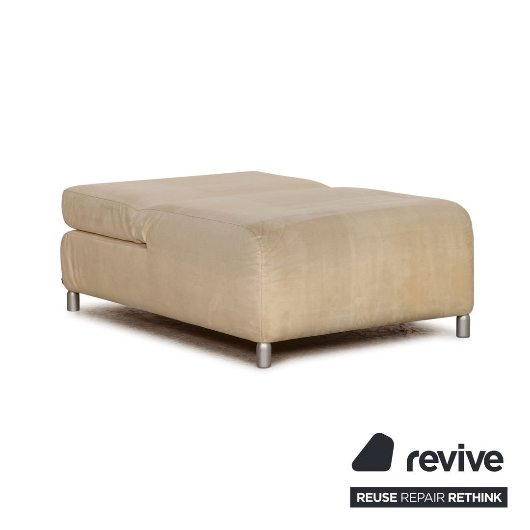 Ensemble de canapés en tissu Cor crème, fauteuil quatre places, fonction canapé