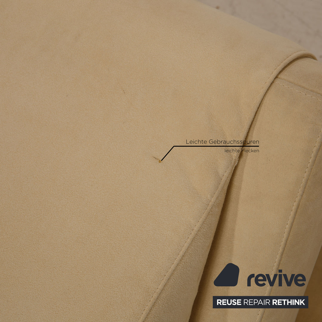 Ensemble de canapés en tissu Cor crème, fauteuil quatre places, fonction canapé