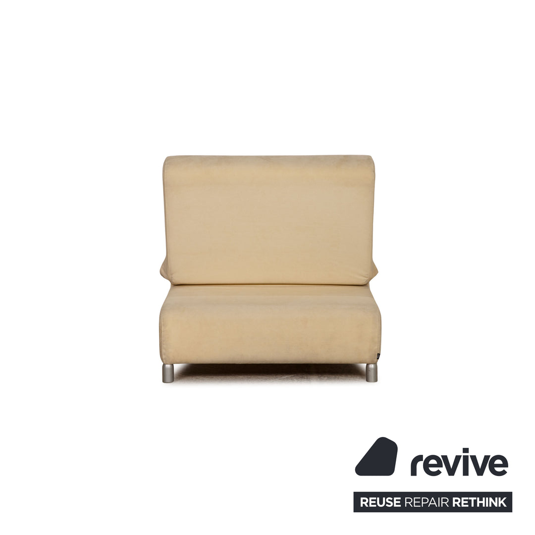 Ensemble de canapés en tissu Cor crème, fauteuil quatre places, fonction canapé