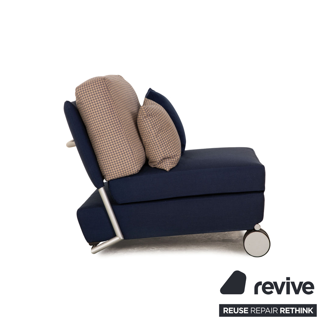 Fauteuil en tissu Cor Trinus bleu