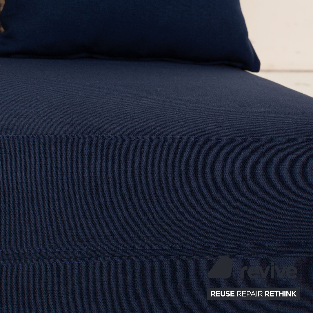 Fauteuil en tissu Cor Trinus bleu