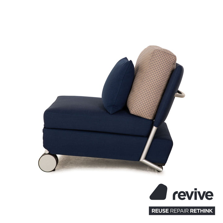 Fauteuil en tissu Cor Trinus bleu