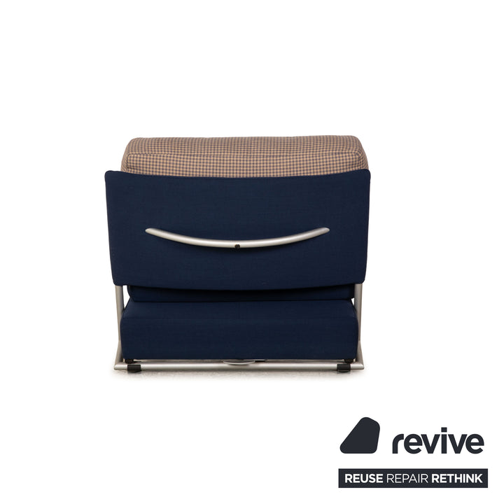 Fauteuil en tissu Cor Trinus bleu