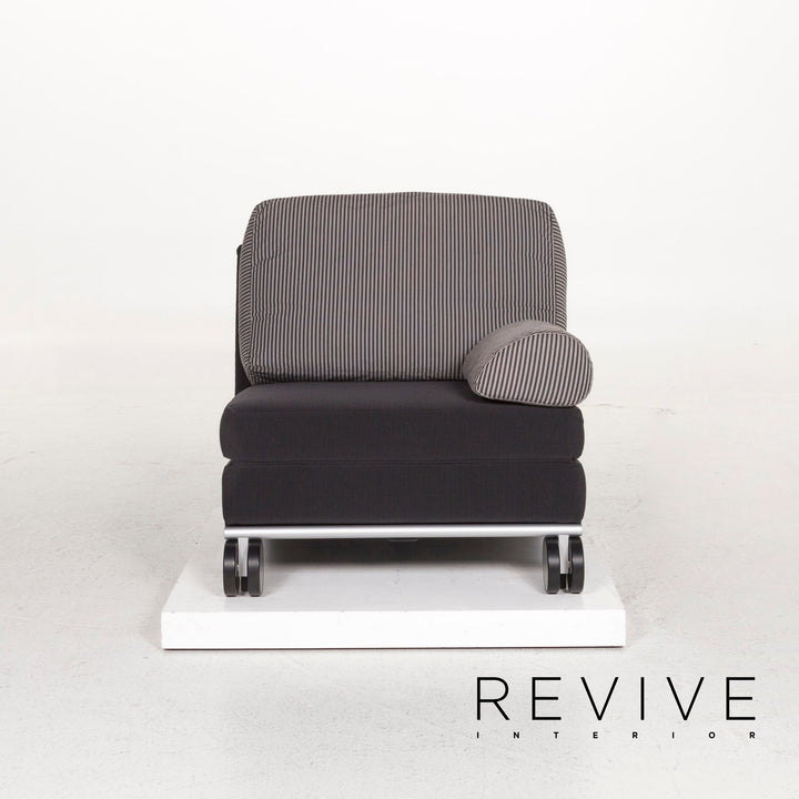 Cor Trinus ensemble de fauteuils en tissu bleu foncé fonction sommeil 2x fauteuils #12808
