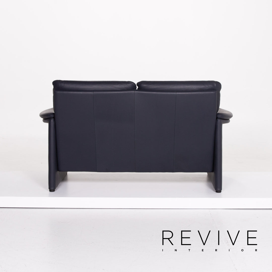 Cor Zento Leder Sofa Blau Zweisitzer #13790