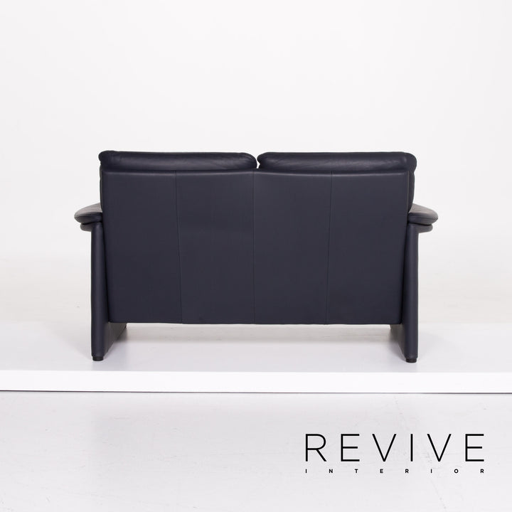 Cor Zento Leder Sofa Blau Zweisitzer #13790