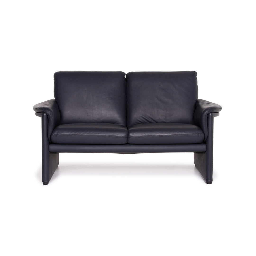 Cor Zento Leder Sofa Blau Zweisitzer #13790