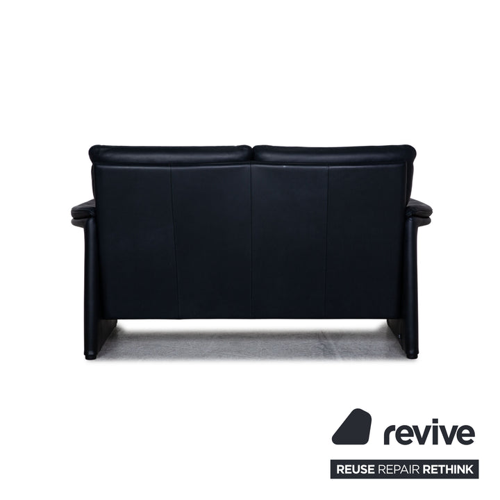 Cor Zento Leder Sofa Garnitur Blau Zweisitzer Sessel