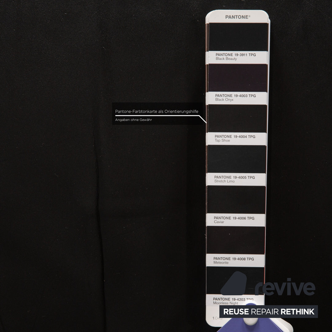 COR Zentro Schwarz Zweisitzer Leder Couch