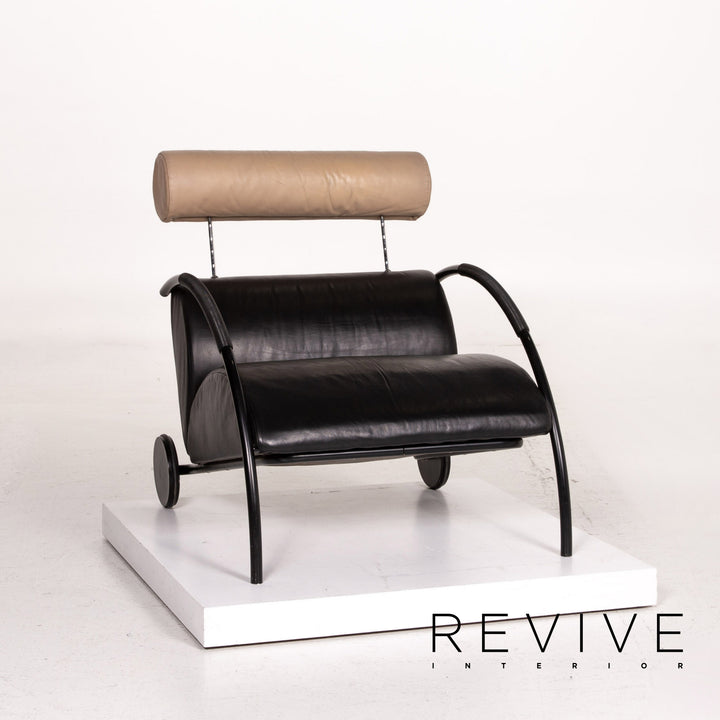 Cor Zyklus Leder Sessel Schwarz Outlet #13486