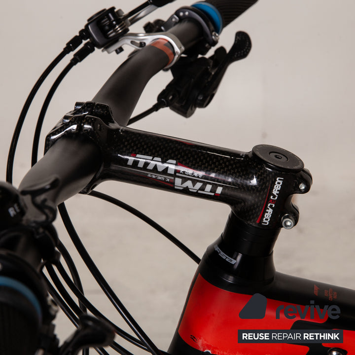 Cube AMS 100 C:62 SLT 29 2016 RH 54cm Mountain Bike Black Red Blue Fully Bicycle