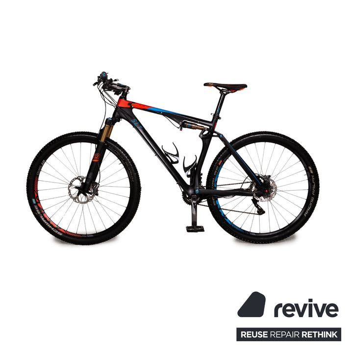 Cube AMS 100 C:62 SLT 29 2016 RH 54cm Mountain Bike Black Red Blue Fully Bicycle