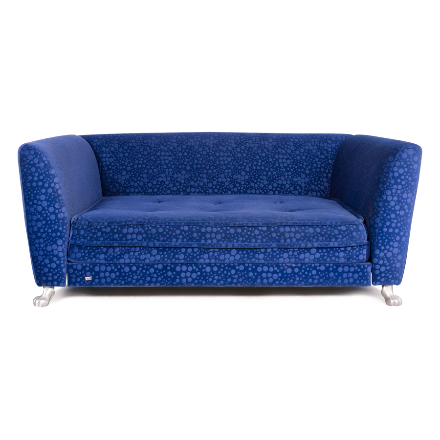 Bretz Monster Fabric Sofa Blue Three Seater Sofa Bed #8231