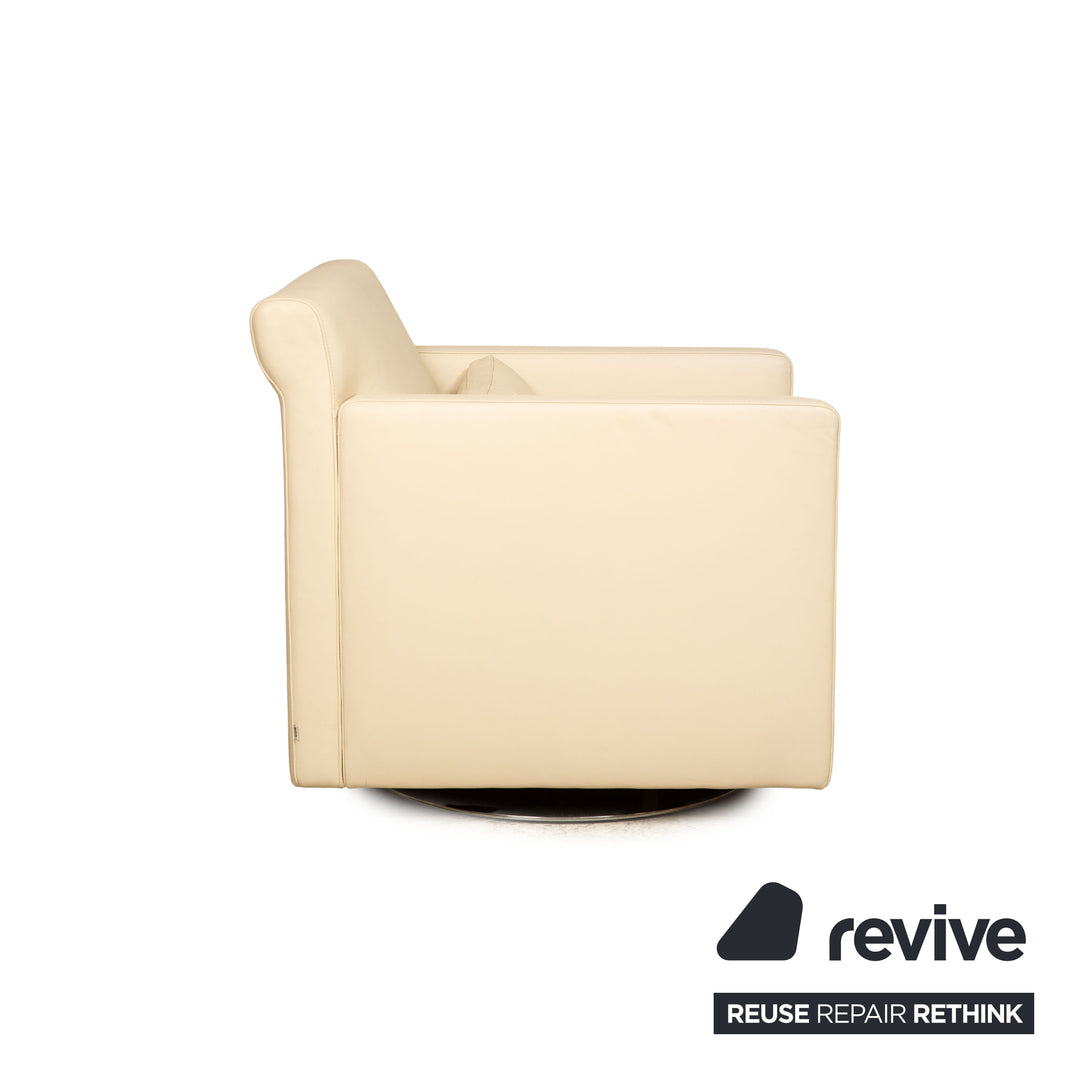Cor Quant Leder Sessel Creme