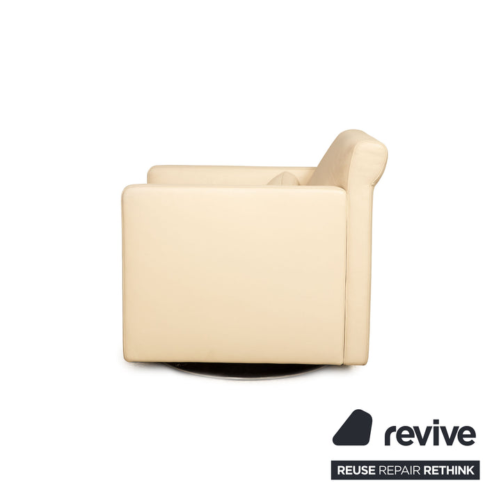 Cor Quant Leder Sessel Creme