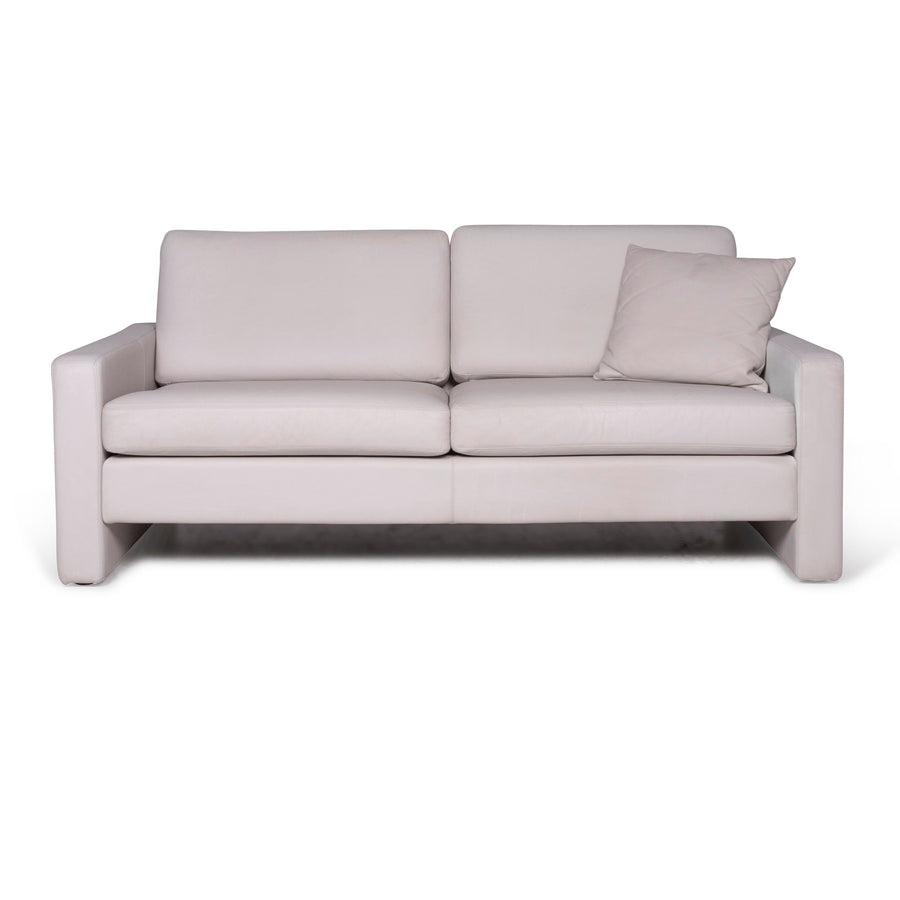 Cor Leder Sofa Grau Zweisitzer Couch #9481