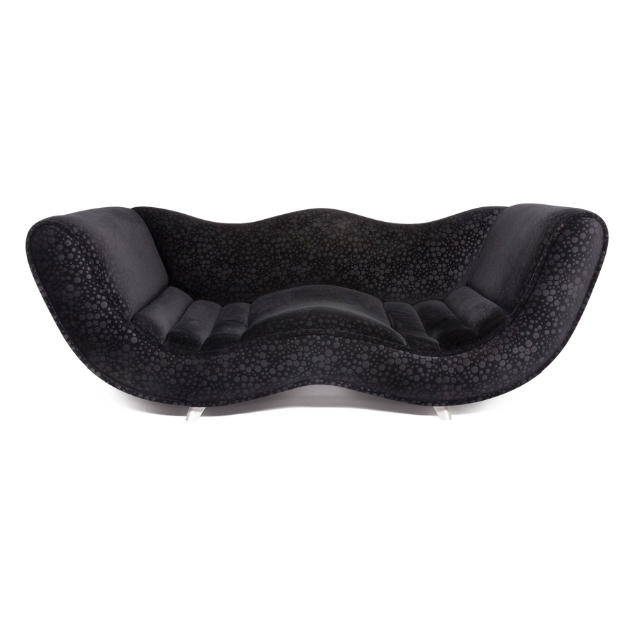 Bretz Laola designer fabric sofa black pattern three-seater couch #8500