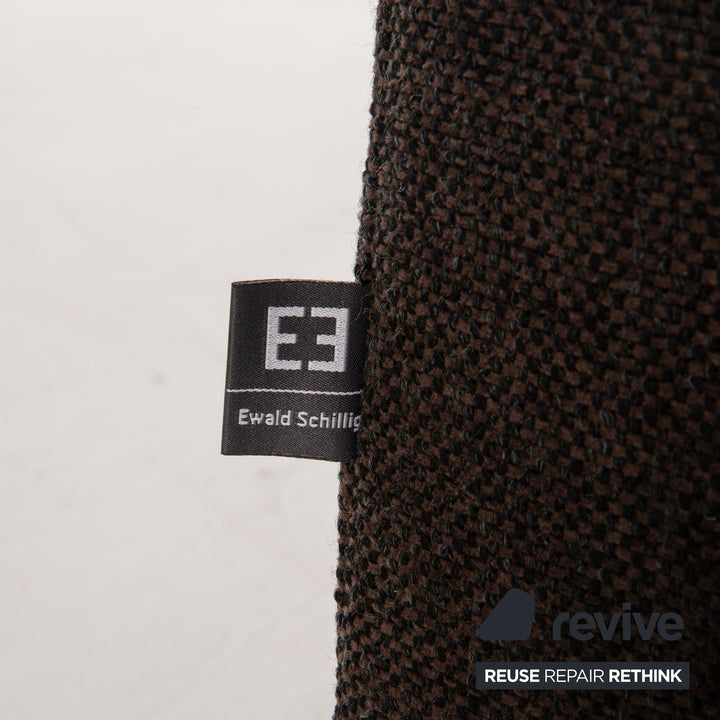 Ewald Schillig Domino Canapé en tissu marron Canapé d'angle