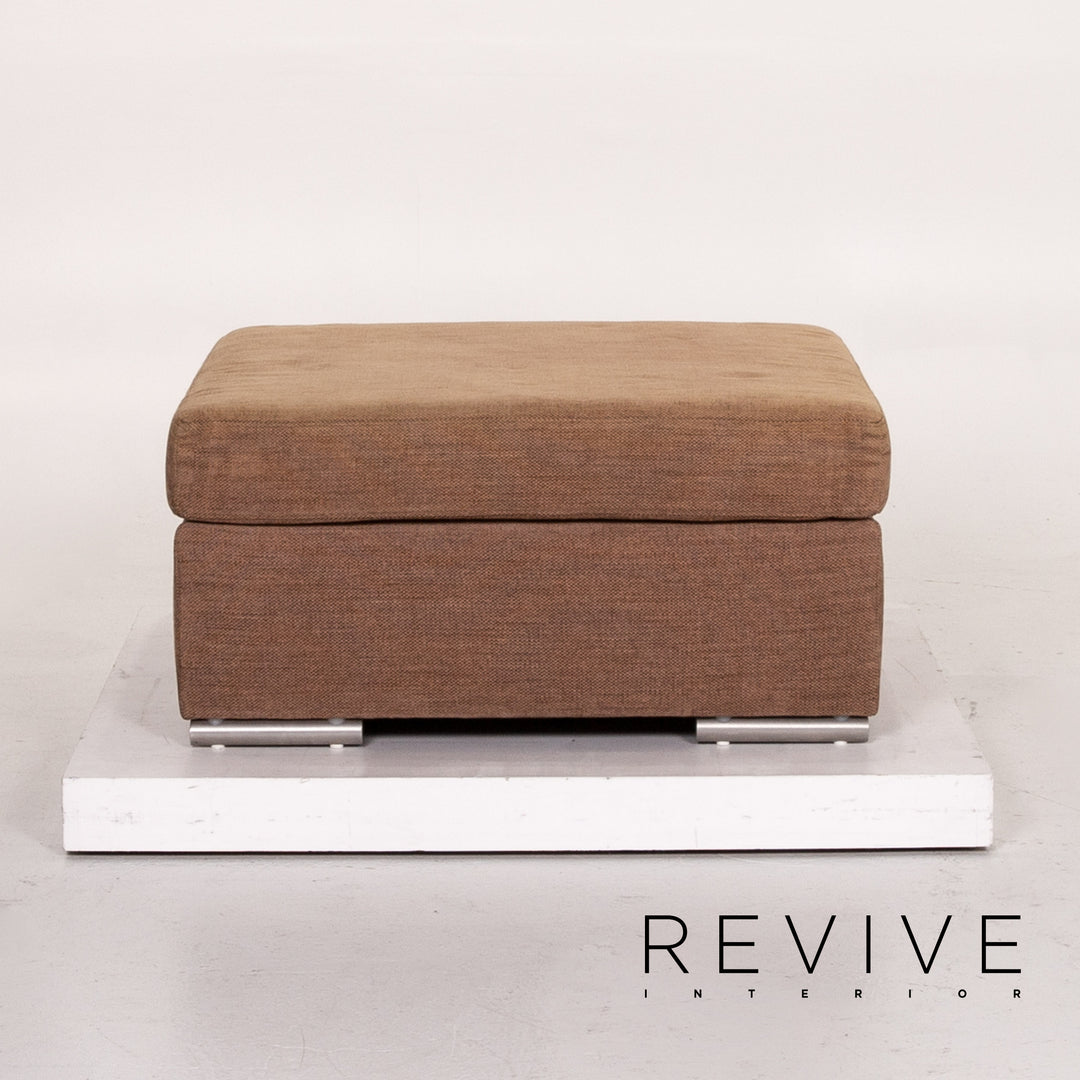 Tabouret en tissu Ewald Schillig marron marron clair Outlet #13826