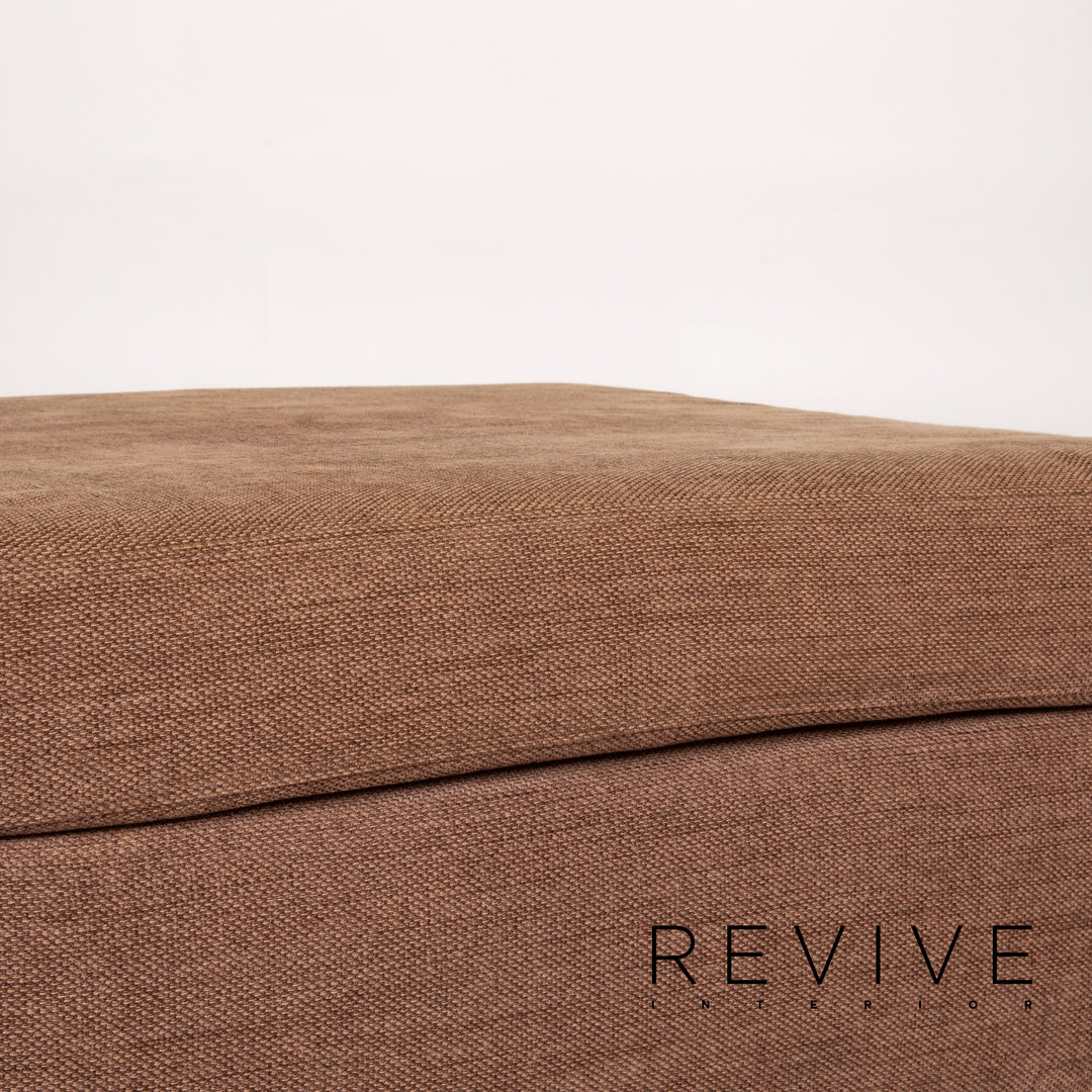 Tabouret en tissu Ewald Schillig marron marron clair Outlet #13826