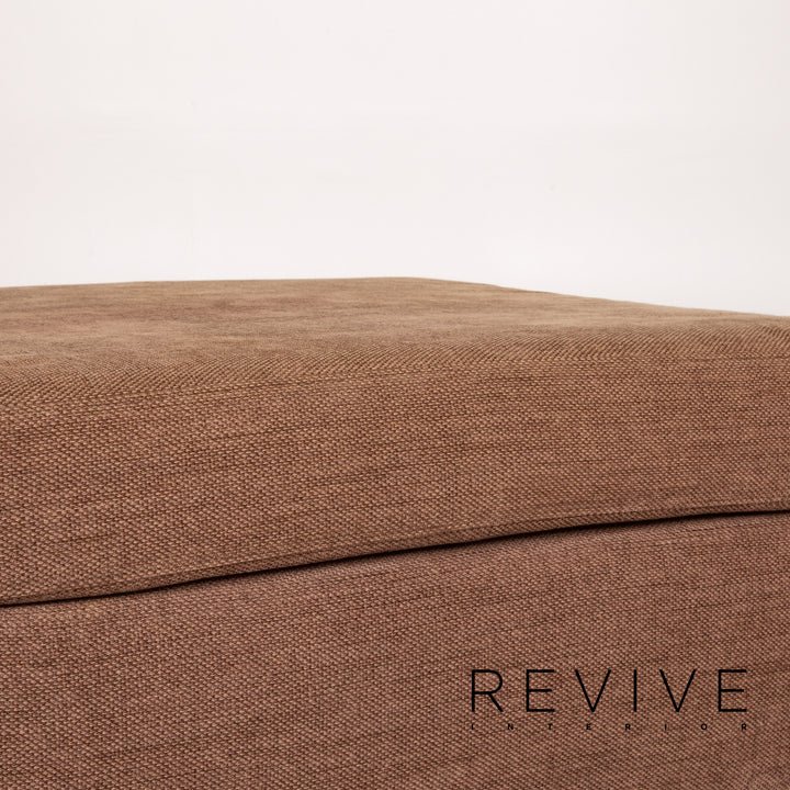 Tabouret en tissu Ewald Schillig marron marron clair Outlet #13826