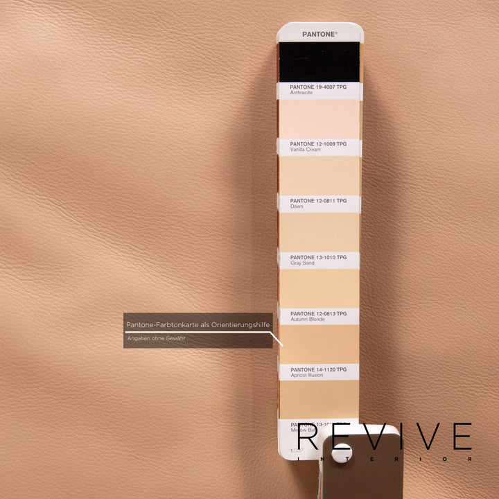 Flexform Happy Leder Liege Beige Chaiselongue Relaxliege #13743