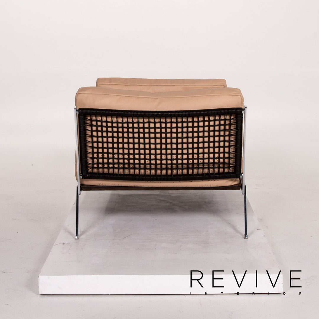 Flexform Happy Leder Liege Beige Chaiselongue Relaxliege #13743