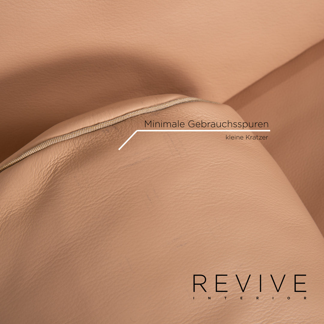 Flexform Happy Leder Liege Beige Chaiselongue Relaxliege #13743